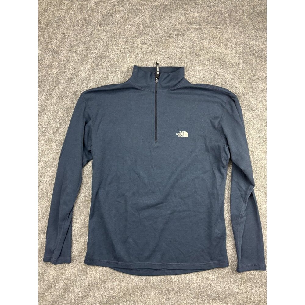 The North‎ Face Pullover Mens Medium Half Zip Fleece Made in USA Outdoor Hiking